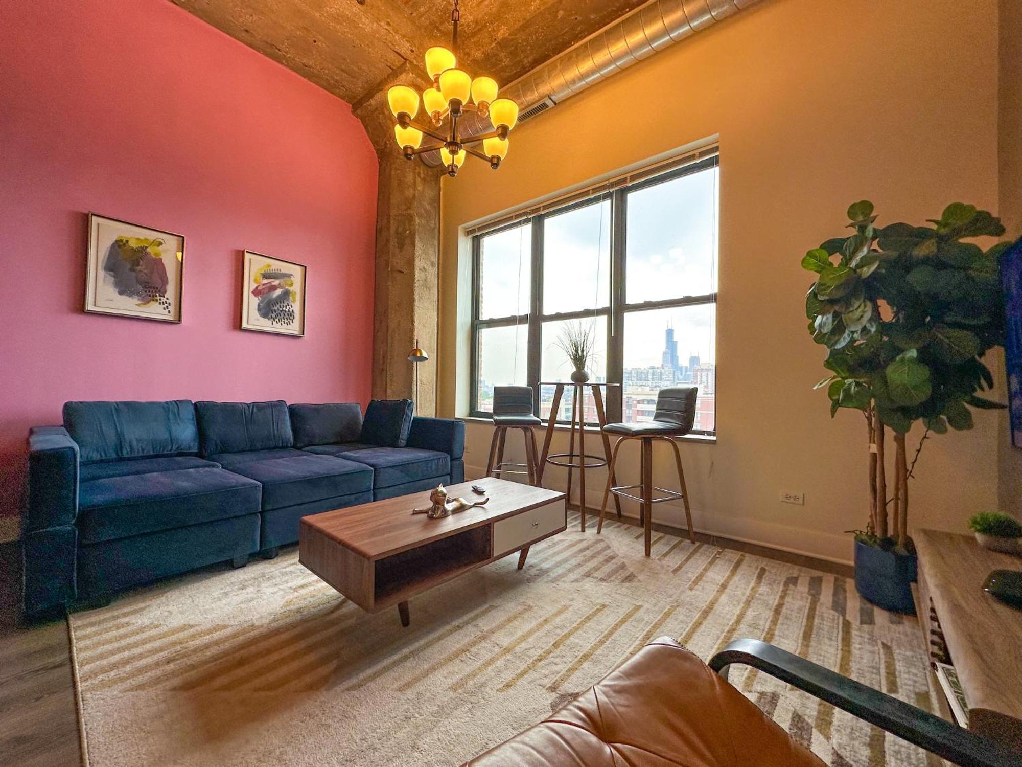 Modern 2Br Loft With Amazing City Skyline View And Optional Parking For 8 Guests Near Mccormick Place And Soldier Field Chicago Eksteriør billede