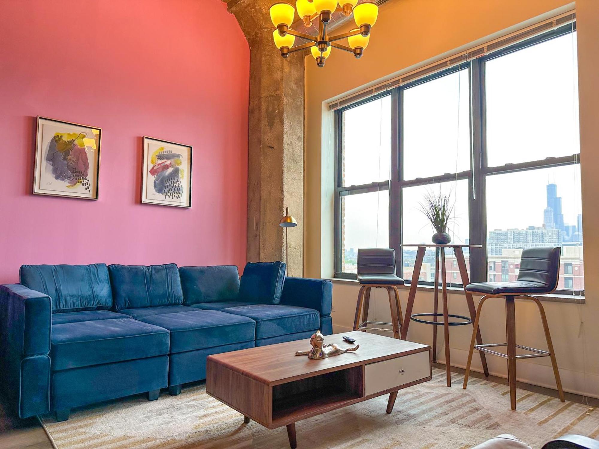Modern 2Br Loft With Amazing City Skyline View And Optional Parking For 8 Guests Near Mccormick Place And Soldier Field Chicago Eksteriør billede